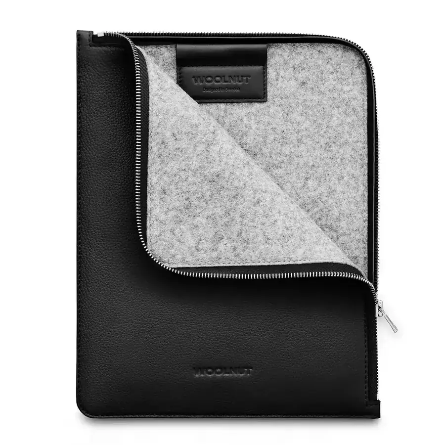 Woolnut folio cuir pour iPad Pro et Air 11 pouces — Noir