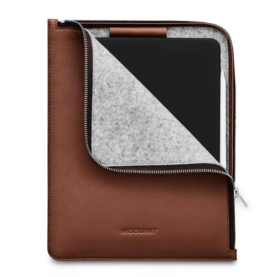 Woolnut folio cuir pour iPad Pro et Air 11 pouces — Cognac