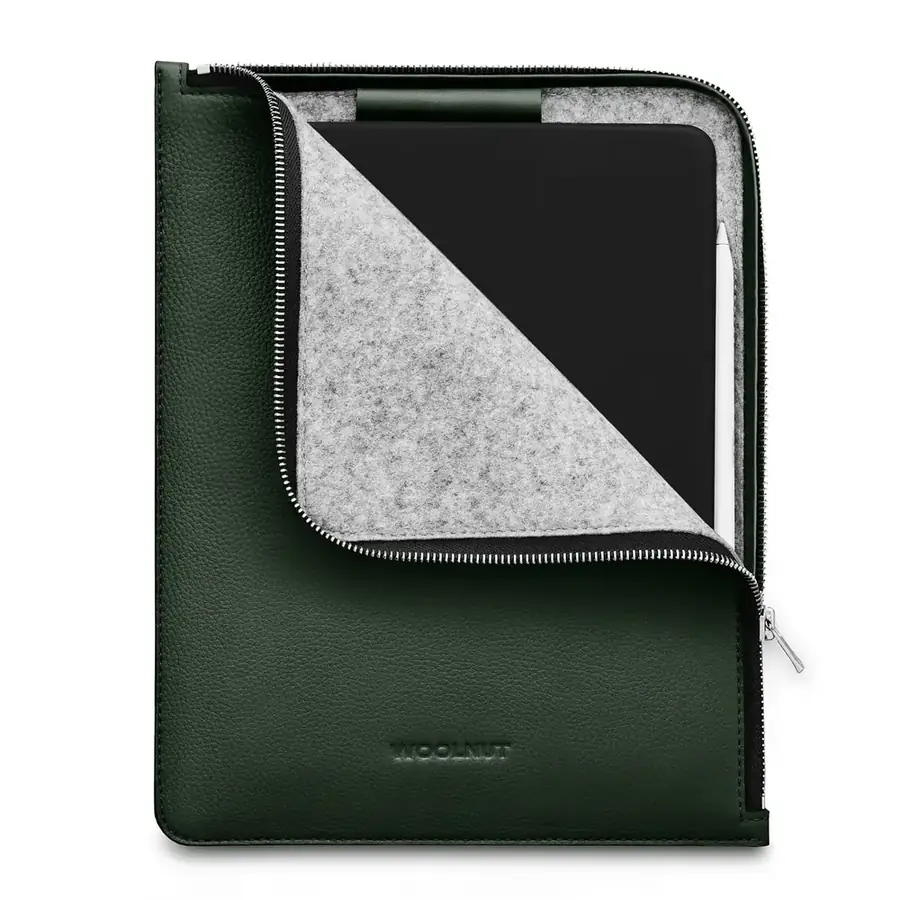 Woolnut folio cuir pour iPad Pro et Air 11 pouces — Vert