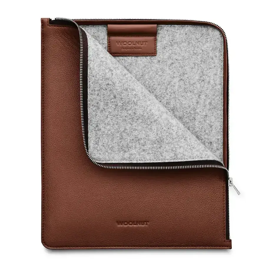 Woolnut folio cuir pour iPad Pro et Air 13 pouces — Cognac