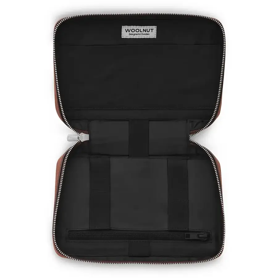 Woolnut organiseur tech cuir — Cognac