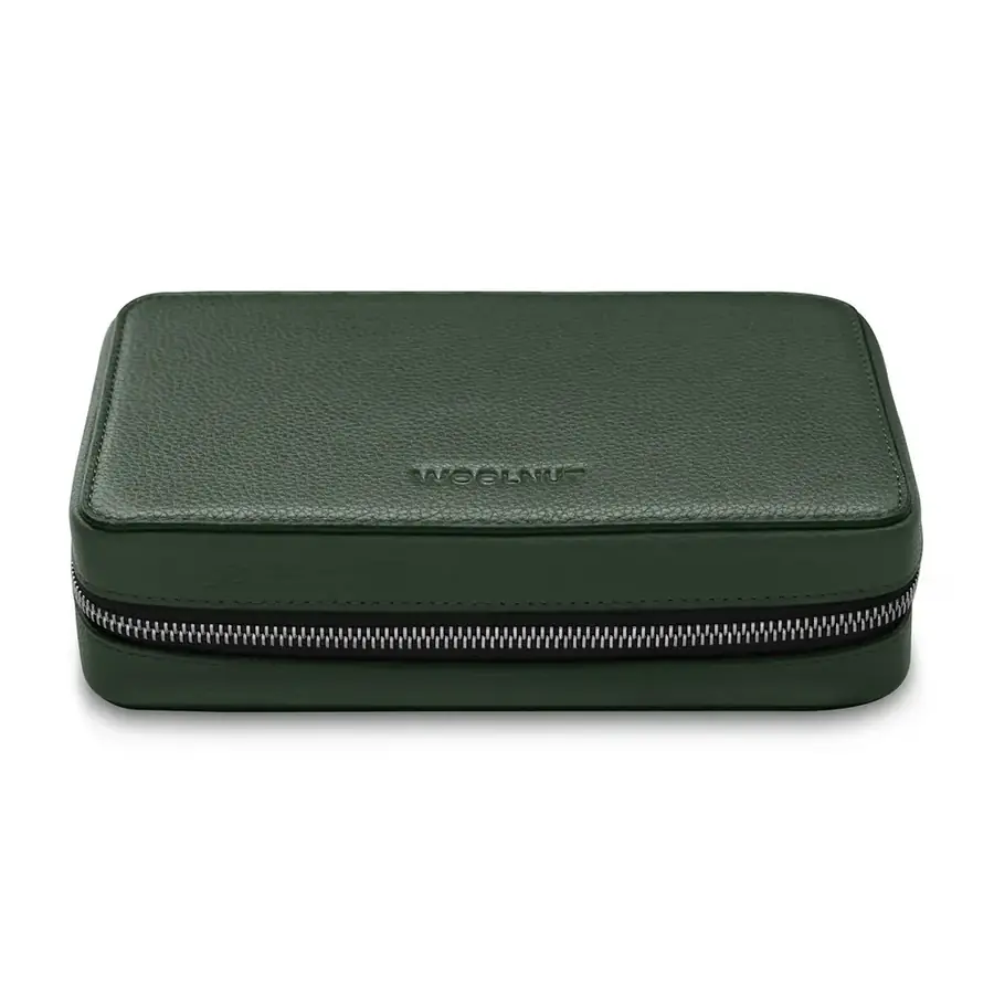 Woolnut organiseur tech cuir — Vert