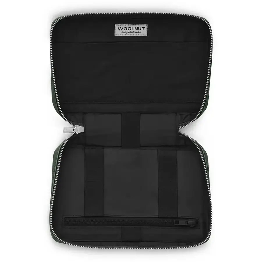 Woolnut organiseur tech cuir — Vert