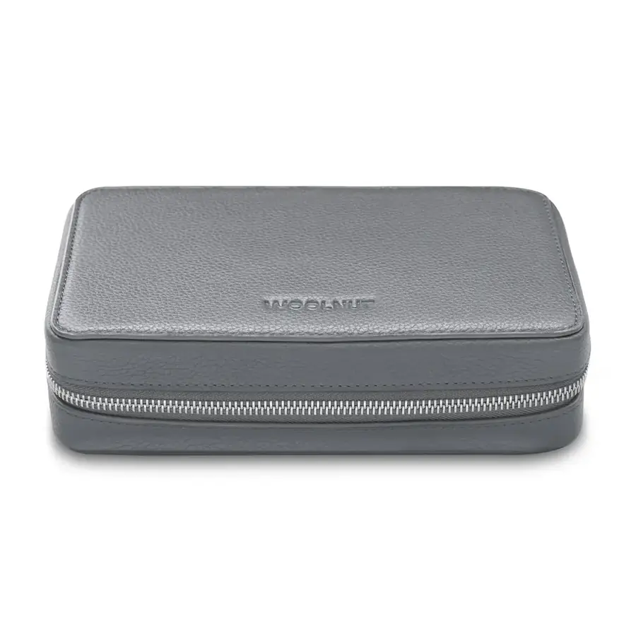 Woolnut organiseur tech cuir — Gris sidéral