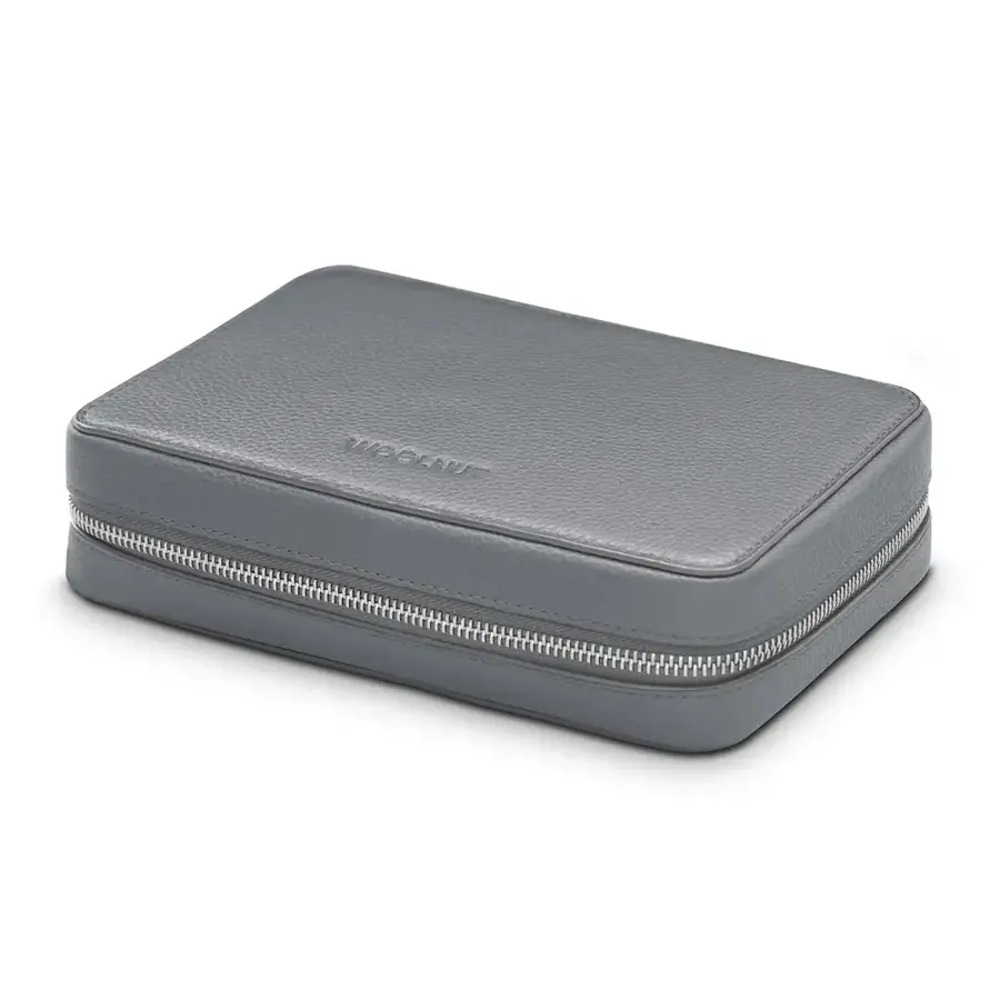 Woolnut organiseur tech cuir — Gris sidéral
