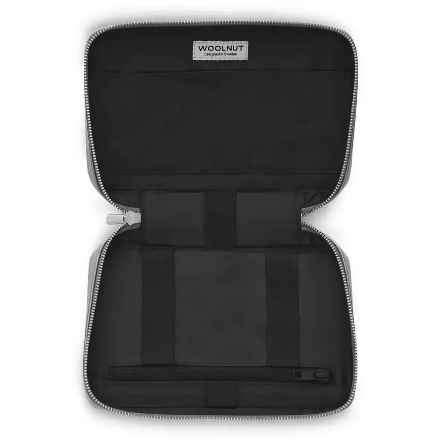 Woolnut organiseur tech cuir — Gris sidéral