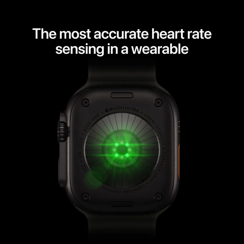 Apple Watch Ultra 4 GPS + Cellular 49 mm Titane noir avec Boucle milanaise titane noir — M
