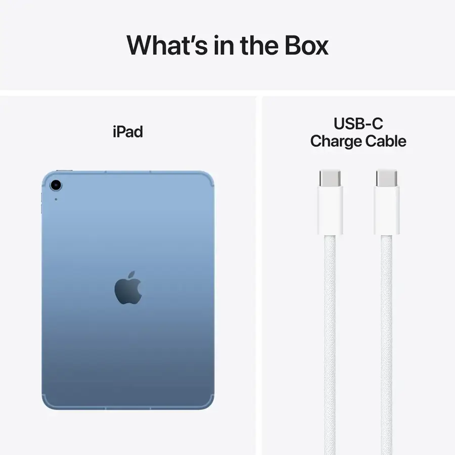 iPad (A16) 11 pouces Wi‑Fi + Cellular 128 Go — Bleu