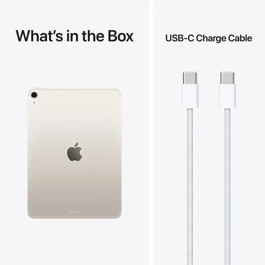 iPad Air M4 11 pouces Wi‑Fi + Cellular 1 To — Lumière stellaire