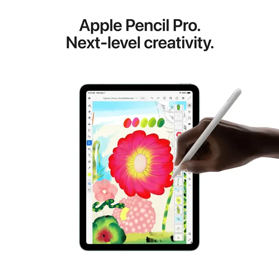 iPad Air M4 13 pouces Wi‑Fi + Cellular 128 Go — Bleu
