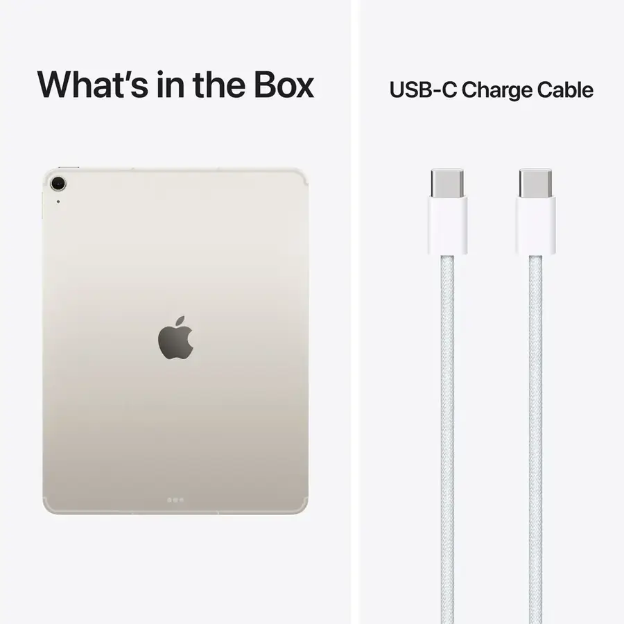 iPad Air M4 13 pouces Wi‑Fi 1 To — Lumière stellaire