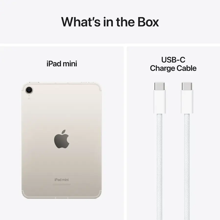 iPad mini (A17 Pro) Wi‑Fi + Cellular 256 Go — Lumière stellaire