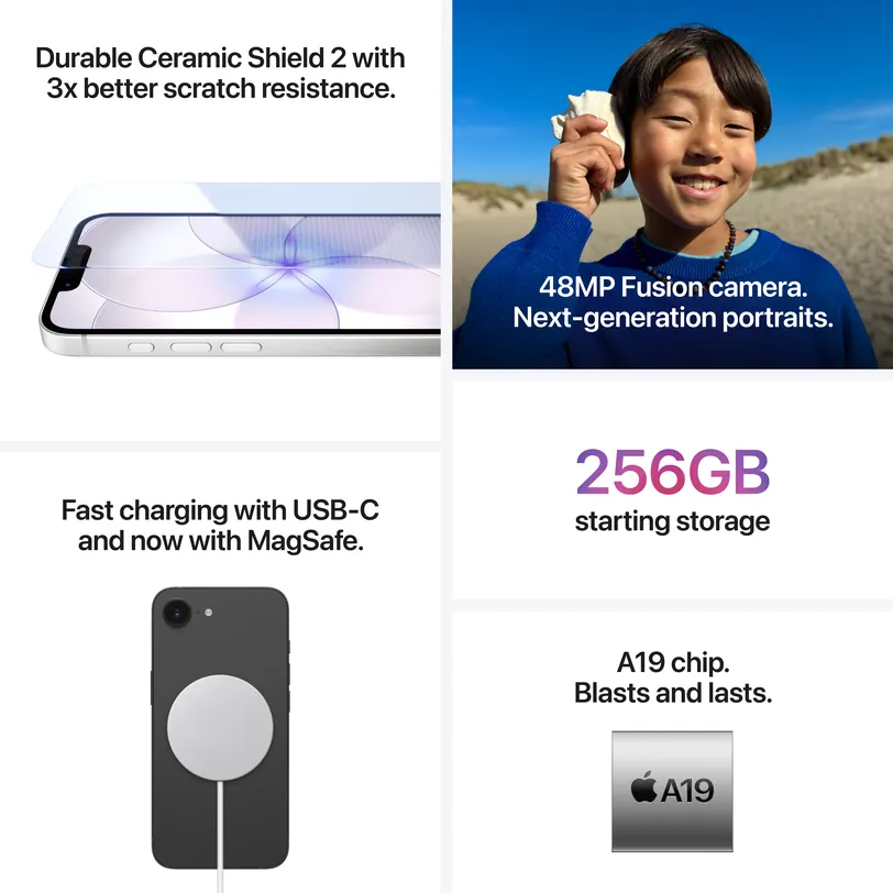 iPhone 17e 256 Go Rose pâle
