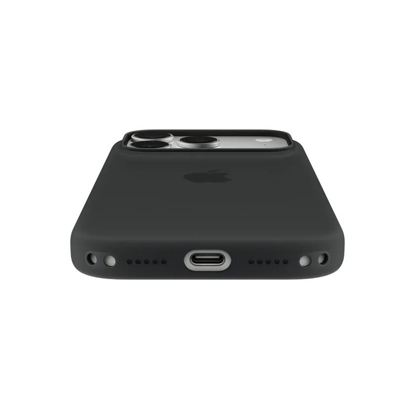 Coque en silicone avec MagSafe pour iPhone 18 Pro — Bordeaux