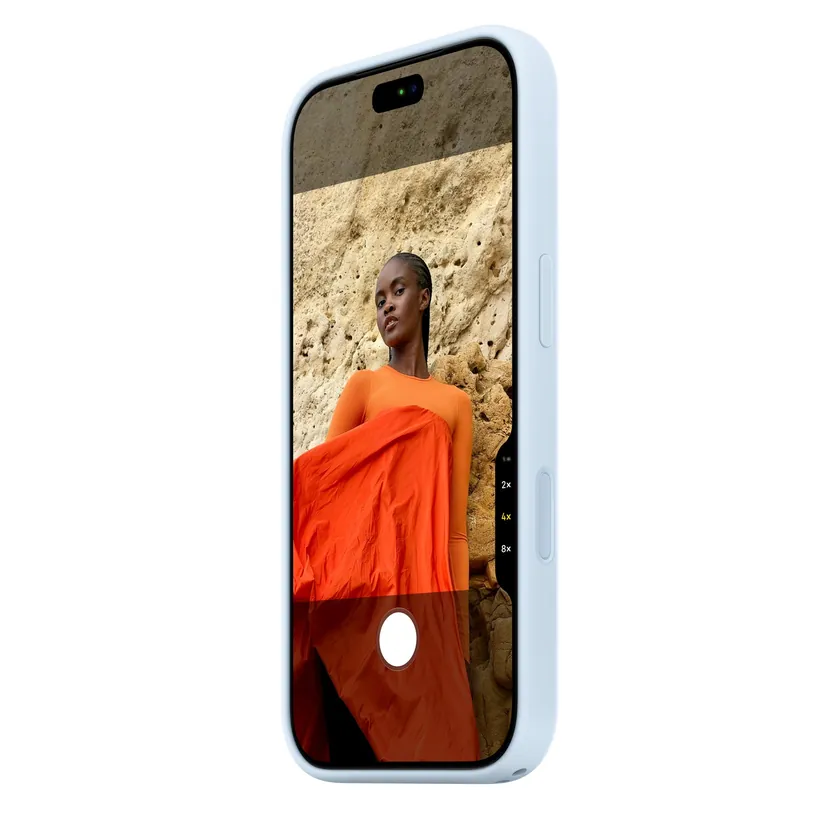 Coque en silicone avec MagSafe pour iPhone 18 Pro — Bleu vif