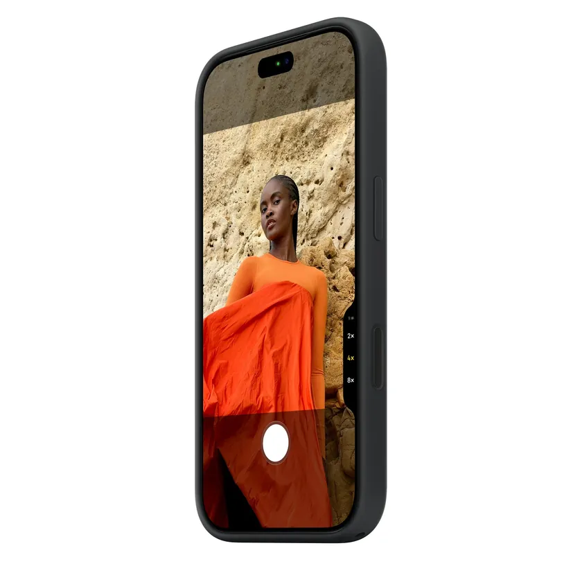Coque en silicone avec MagSafe pour iPhone 18 Pro — Noir