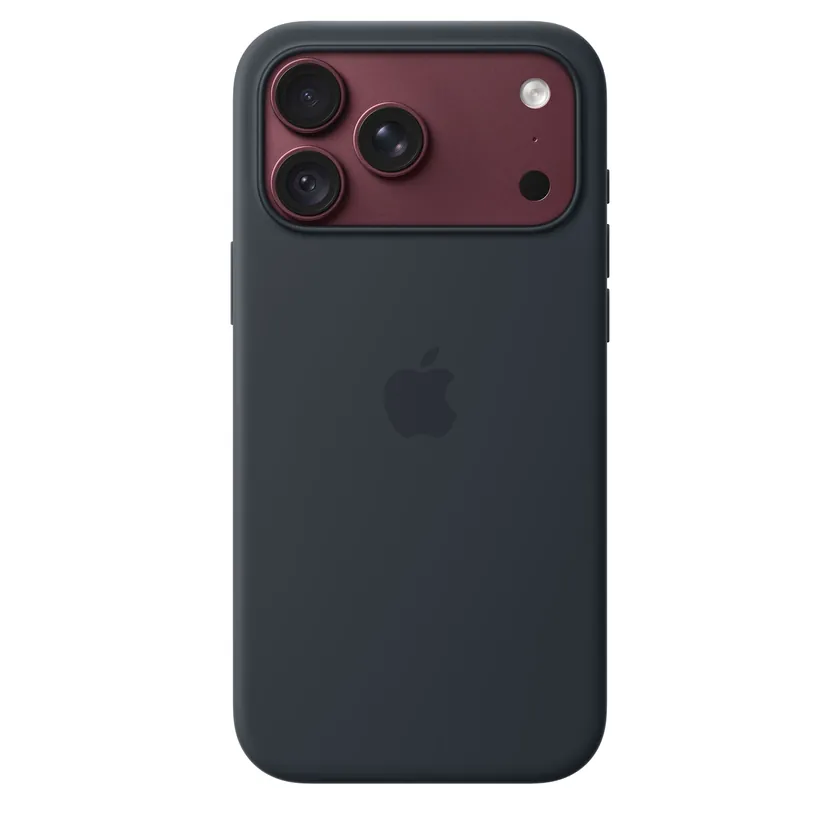 Coque en silicone avec MagSafe pour iPhone 18 Pro Max — Bleu marine