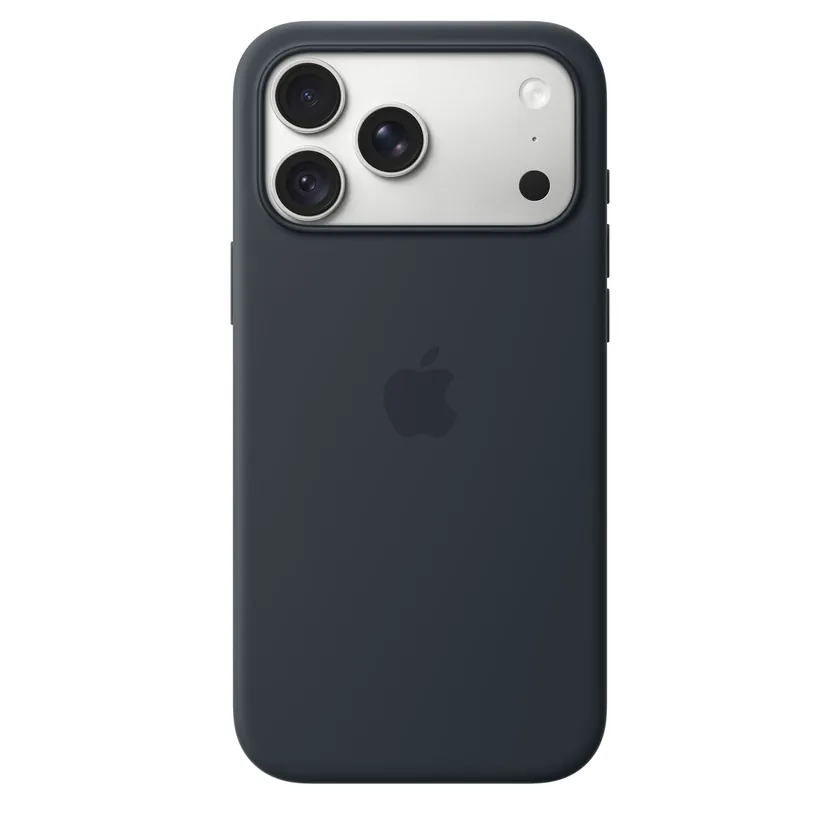Coque en silicone avec MagSafe pour iPhone 18 Pro Max — Bleu marine