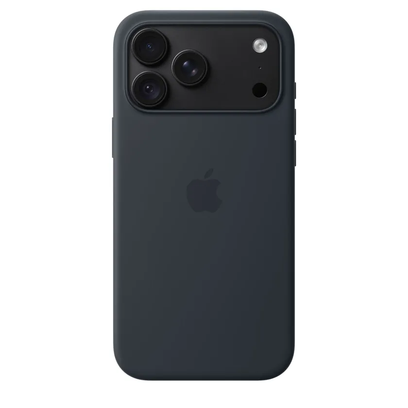 Coque en silicone avec MagSafe pour iPhone 18 Pro Max — Bleu marine