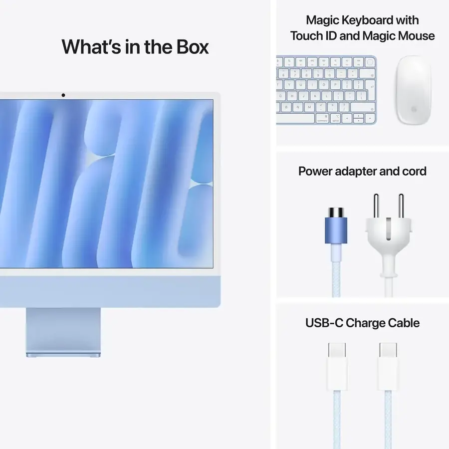 iMac 24 pouces Apple M4 16 Go / 512 Go — Bleu