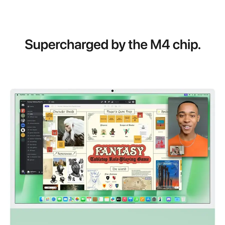 iMac 24 pouces Apple M4 16 Go / 256 Go — Vert