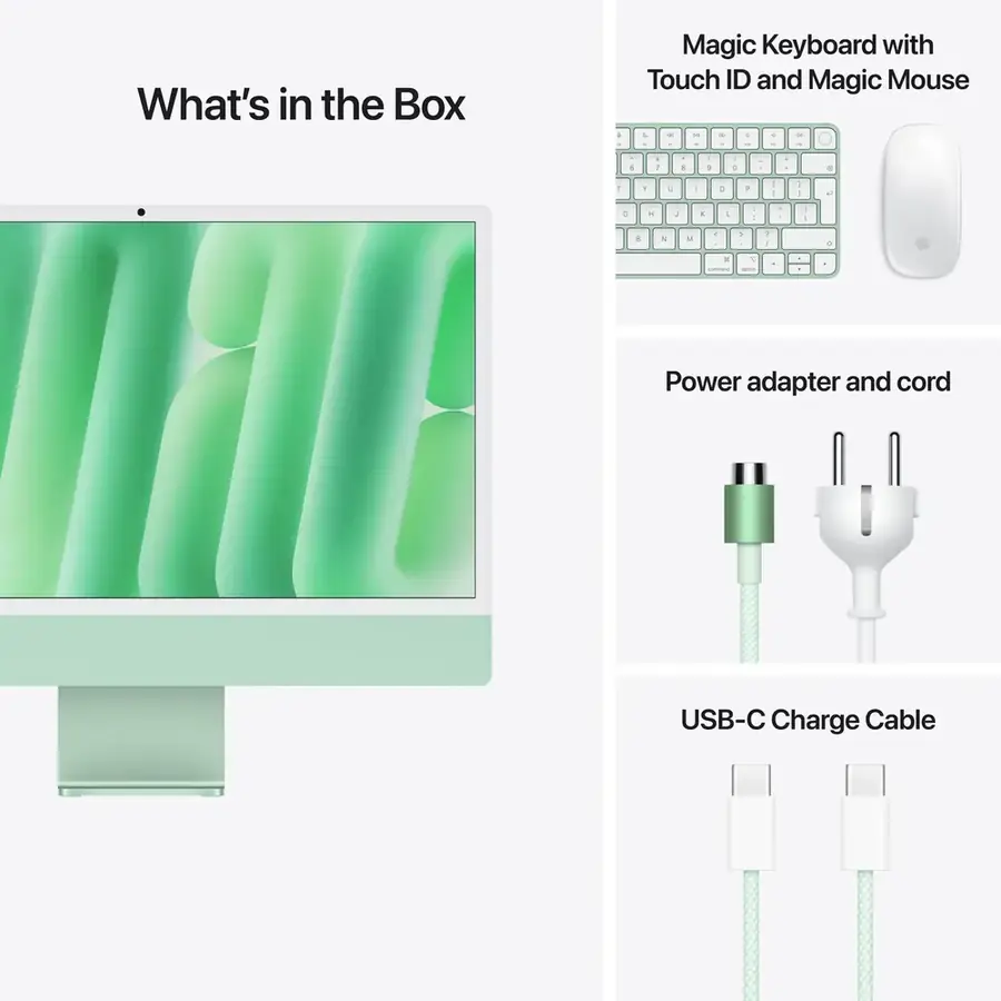 iMac 24 pouces Apple M4 16 Go / 256 Go — Vert