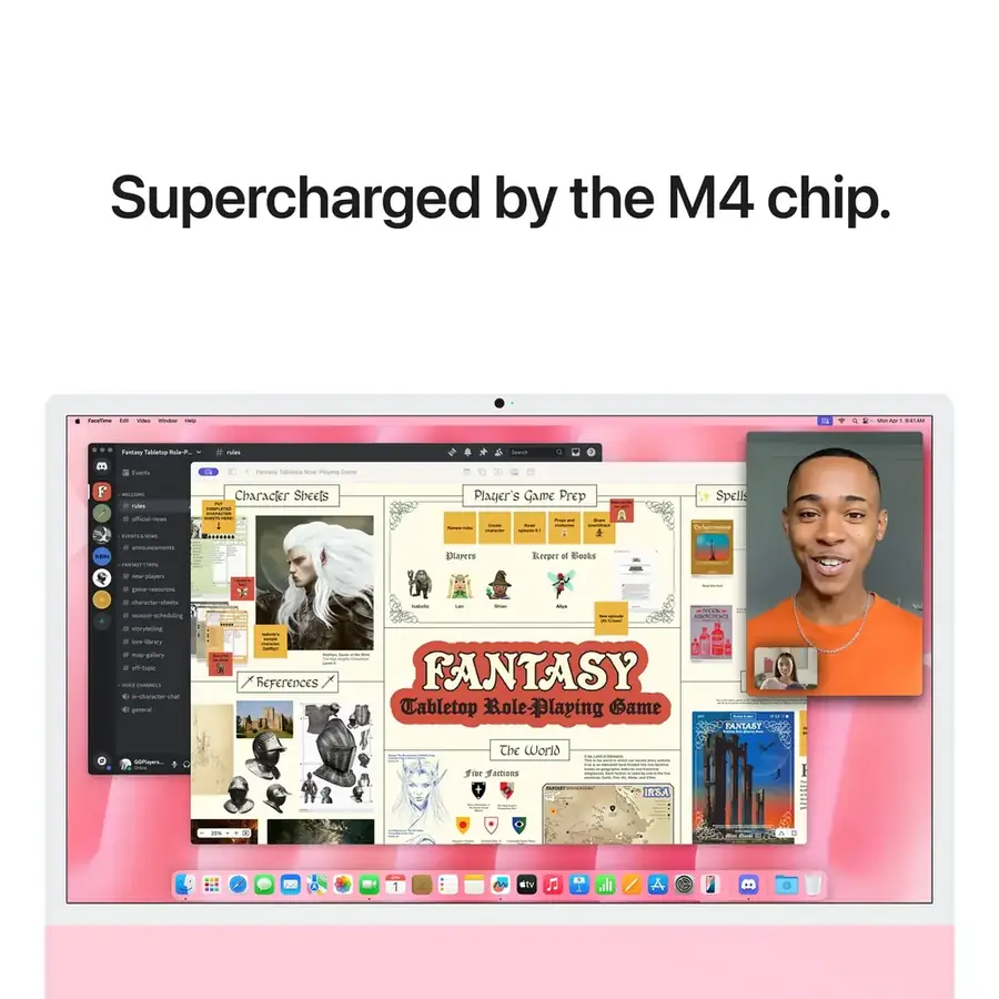 iMac 24 pouces Apple M4 16 Go / 512 Go — Rose