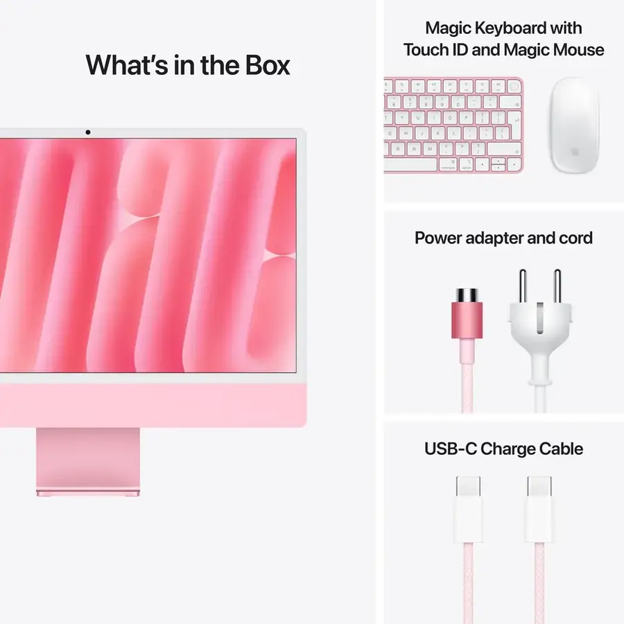 iMac 24 pouces Apple M4 16 Go / 512 Go — Rose