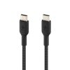 Câble à gaine tressée USB-C vers USB-C BOOST↑CHARGE™ (1 m, noir) – Image 2