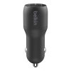 Dual USB-A Car Charger w/ 1M PVC A-LTG, 24W, BLK – Image 5