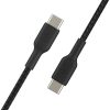 Câble à gaine tressée USB-C vers USB-C BOOST↑CHARGE™ (1 m, noir) – Image 3