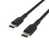 Câble à gaine tressée USB-C vers USB-C BOOST↑CHARGE™ (1 m, noir) – Image 5