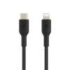 Câble à gaine tressée USB-C vers Lightning BOOST↑CHARGE™ (1 m, noir) – Image 2