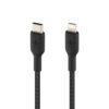 Câble à gaine tressée USB-C vers Lightning BOOST↑CHARGE™ (1 m, noir) – Image 3