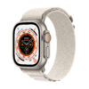 Apple Watch Ultra GPS + Cellular, 49mm Titanium Case with Starlight Alpine Loop - S