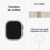 Apple Watch Ultra GPS + Cellular, 49mm Titanium Case with Starlight Alpine Loop - S – Image 3