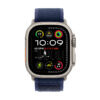 Apple Watch Ultra 2 GPS Cellular 49mm Natural Titanium Case with Blue Trail Loop S/M – Image 2