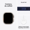 Apple Watch Ultra 2 GPS Cellular 49mm Natural Titanium Case with Blue Trail Loop S/M – Image 3